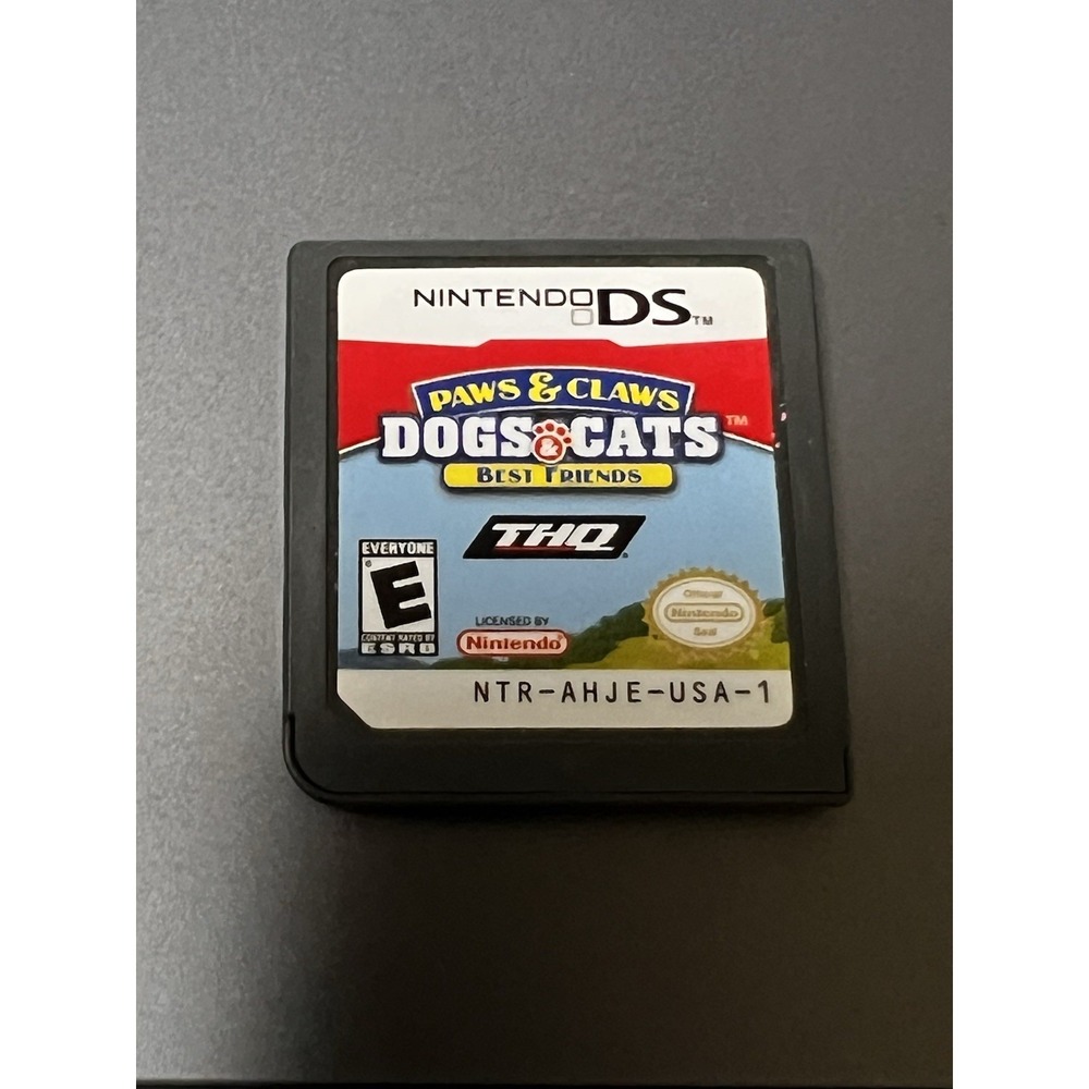 Paws & Claws Dogs &‎ Cats Best Friends Nintendo DS Cartridge NTR-AHJE-USA-1